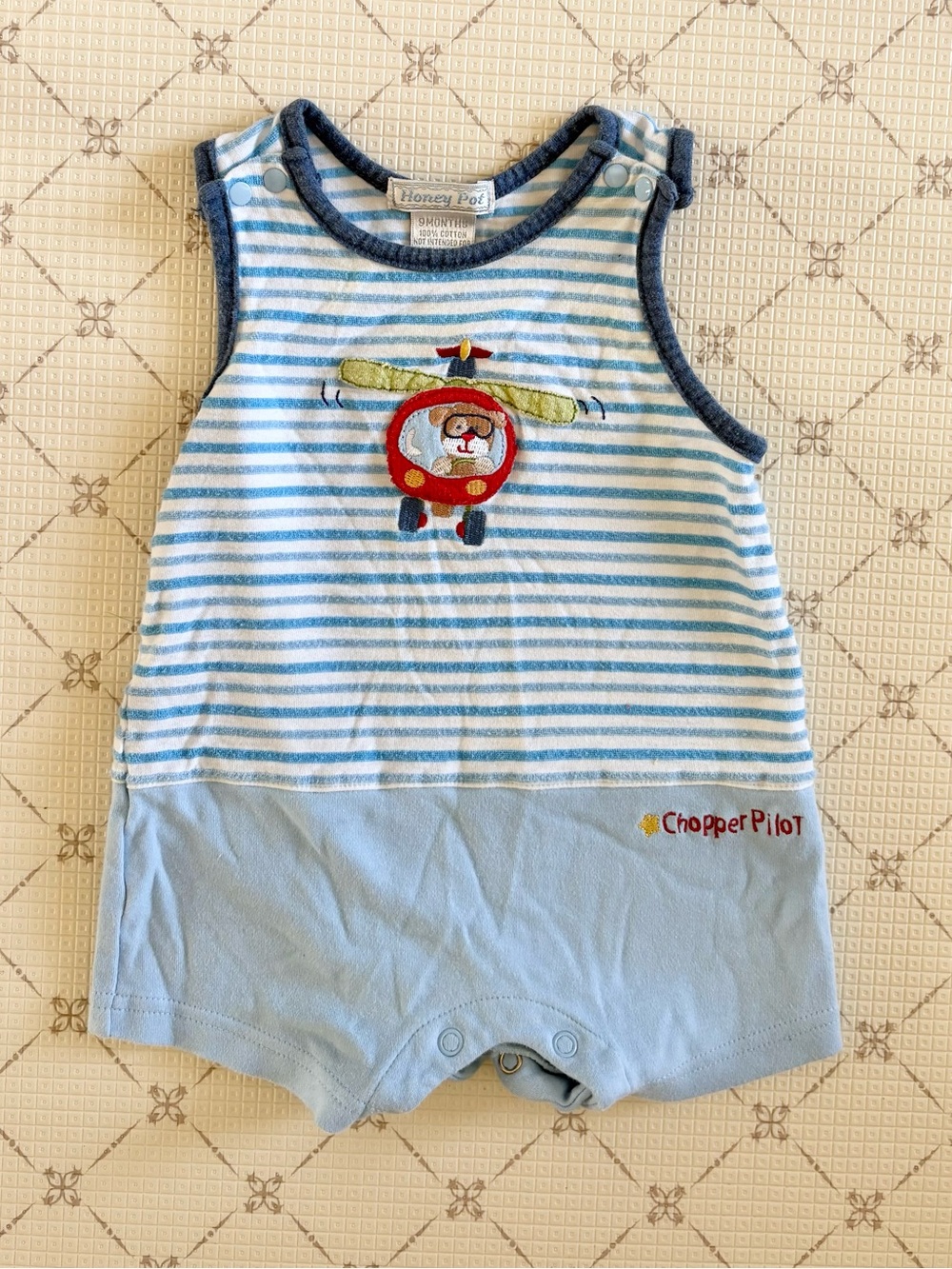 Vintage 90’s 100% Cotton Chopper Pilot Onesie